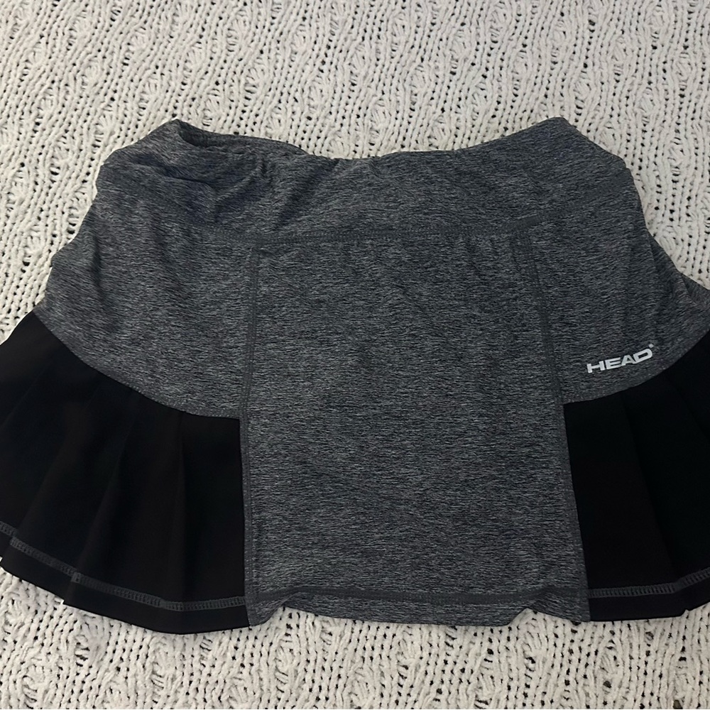 HEAD Women's Skater Skirt in Gray and Black